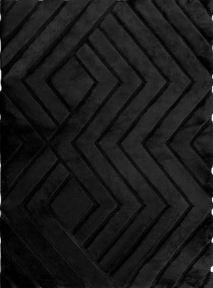 Bunny 56 Sculpted Black Rug