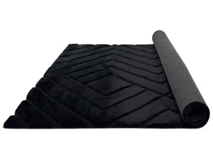 Bunny 56 Sculpted Black Rug