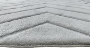 Bunny 56 Sculpted Silver Rug