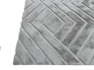 Bunny 56 Sculpted Silver Rug