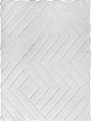 Bunny 56 Sculpted Snow Rug