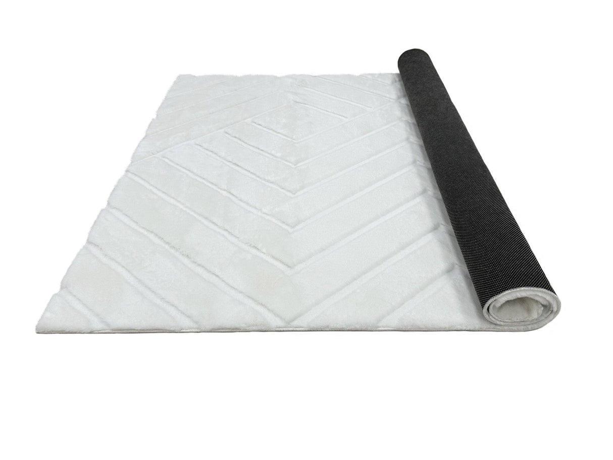 Bunny 56 Sculpted Snow Rug