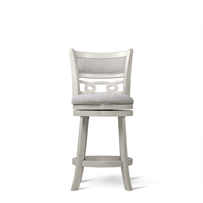 Savor White Swivel Counter Chair, Set of 2