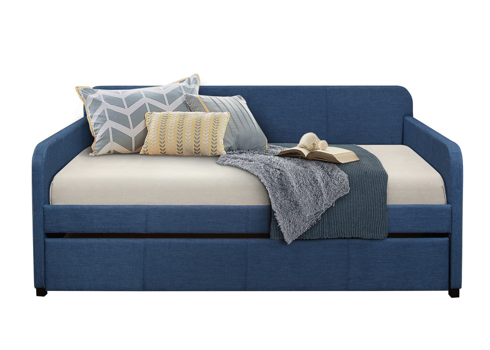 Fatimah Blue Daybed with Trundle