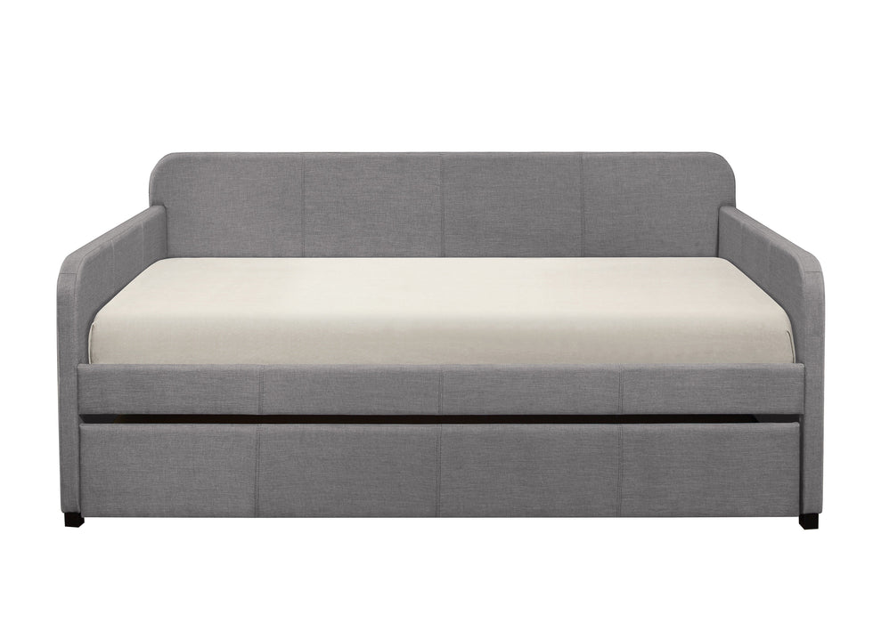 Fatimah Gray Daybed with Trundle