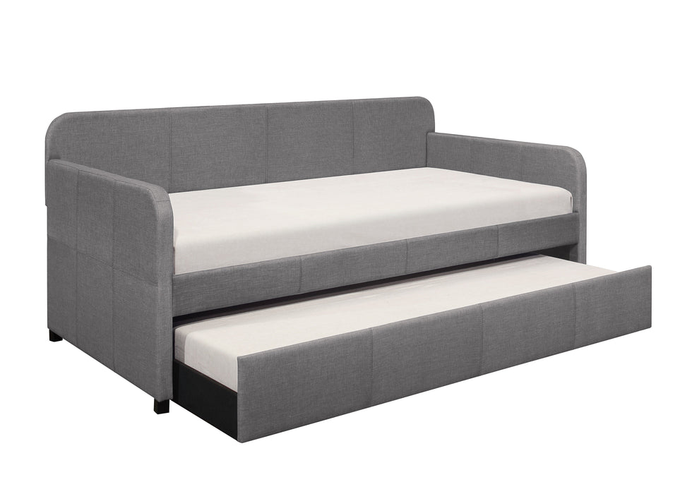 Fatimah Gray Daybed with Trundle