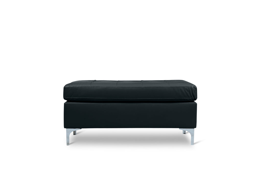 Barrington Black Ottoman