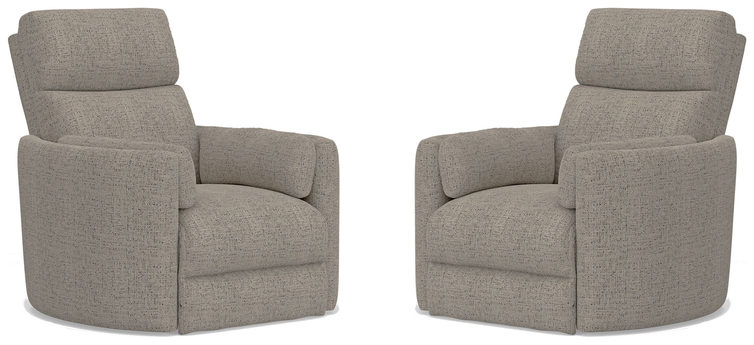 Modern Living - Radius Manual Swivel Recliner in Burlap (Set of 2) - MRAD#812GS-2-BRLP