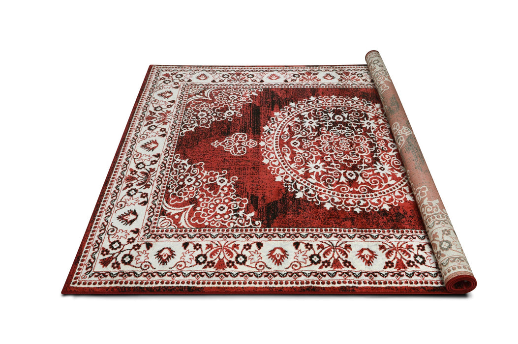 American cover design / Persian weavers Sofia 476 Scarlet Red Rug