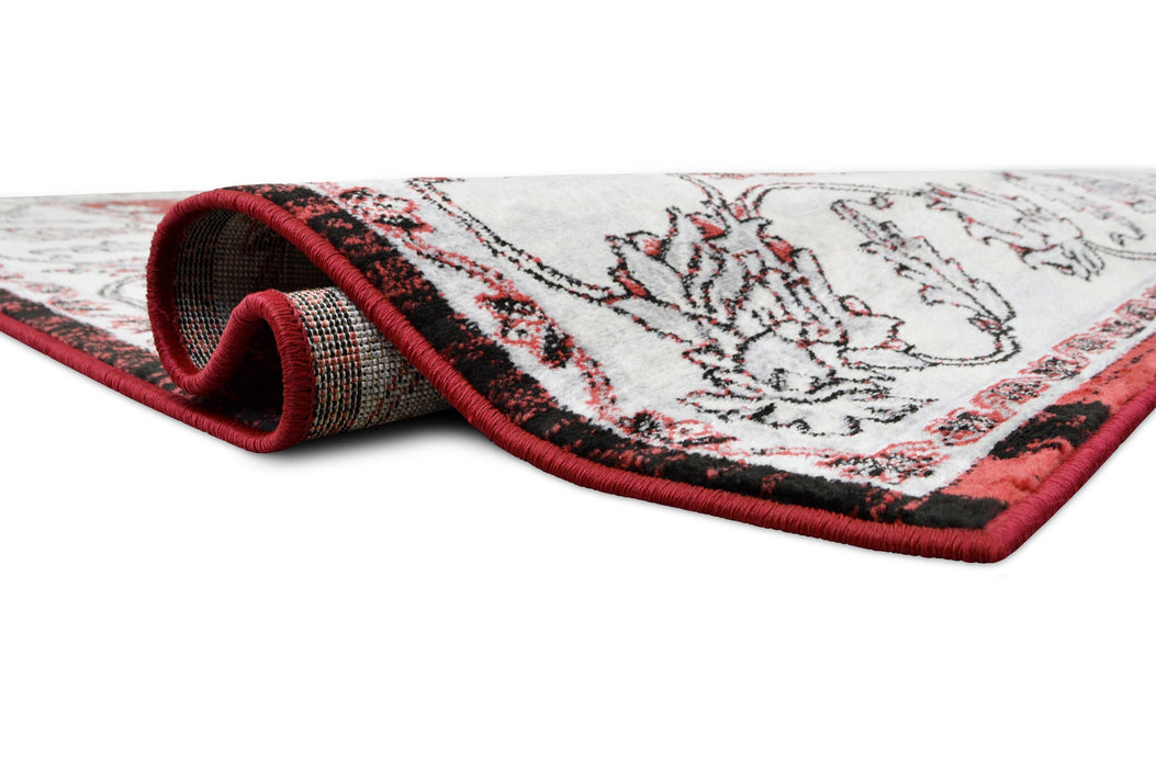 American cover design / Persian weavers Sofia 482 Scarlet Red Rug