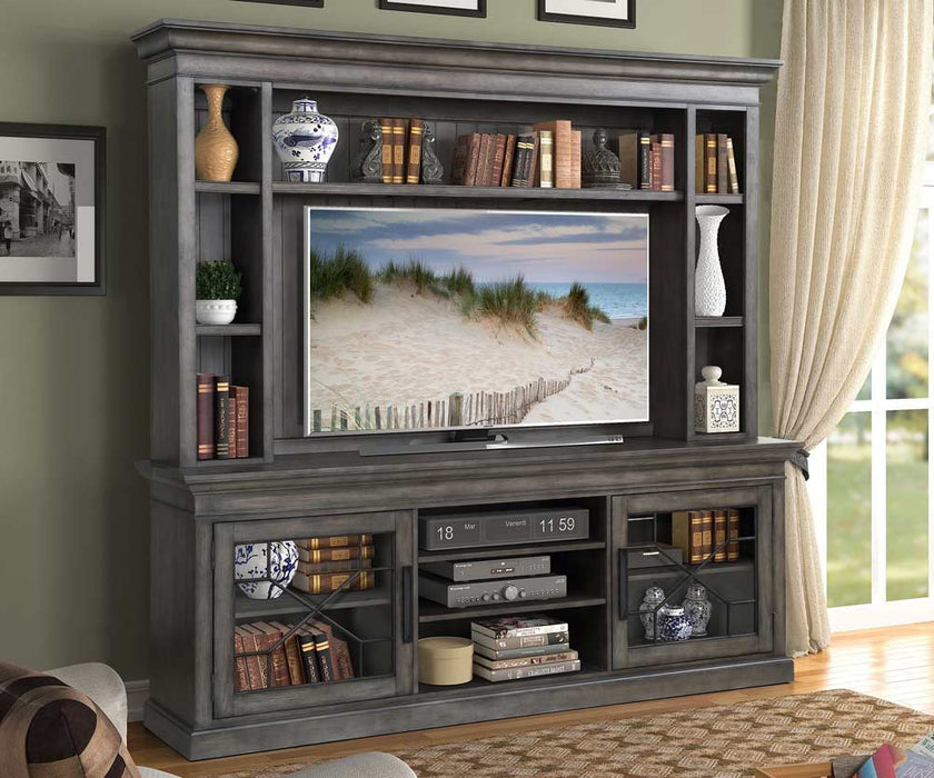 Modern Furniture - Sundance - Smokey Grey 92 in. Console With Hutch And Backpanel - SUN#92-4-SGR