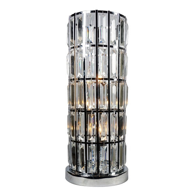 Column Nickel Table Lamp