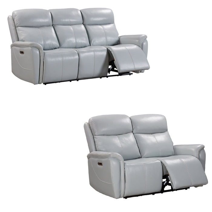 Modern Living - Cascade 2 Piece Power Reclining Living Room Set in Seamist Grey - MCAS#832PH-SMGR-2SET