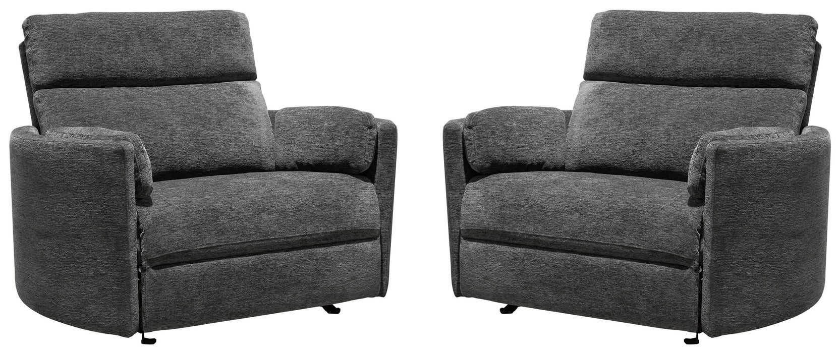 Modern Living - Radius Extra Wide Power Glider Recliner in Mediterranean (Set of 2) - Perfect Nursery Chair - MRAD#812GP-XL-2-MED