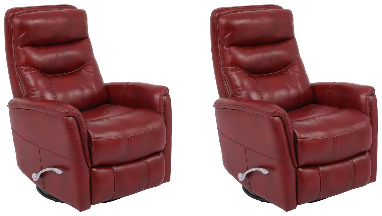 Modern Living - Gemini Swivel Glider Recliner in Rouge (Set of 2) - MGEM#812GS-2-ROU