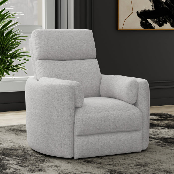 Modern Living - Radius Manual Swivel Recliner in Angora Linen (Set of 2) - MRAD#812GS-ANLI