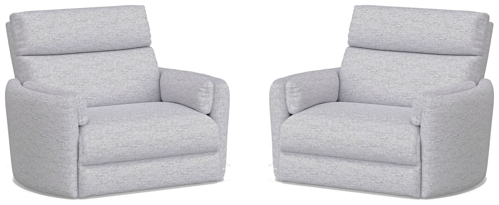 Modern Living - Radius Extra Wide Power Glider Recliner in Mineral (Set of 2) - Perfect Nursery Chair - MRAD#812GP-XL-2-MIN