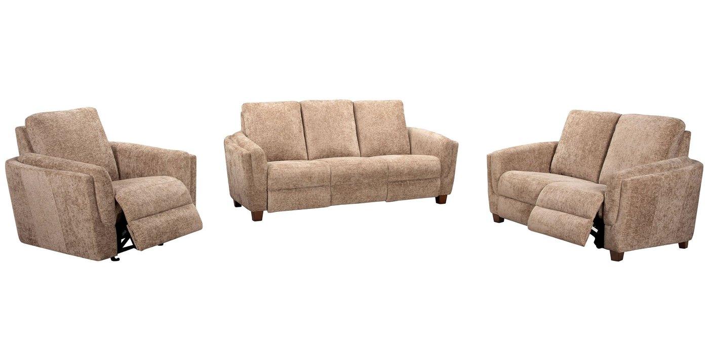 Modern Living - Morehead 3 Piece Power Living Room Set in Biscotti - MMHD#832P-BISC-3SET