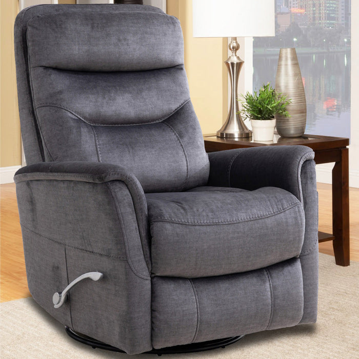 Modern Living - Gemini Swivel Glider Recliner in Capri Charcoal (Set of 2) - MGEM#812GS-2-CCH