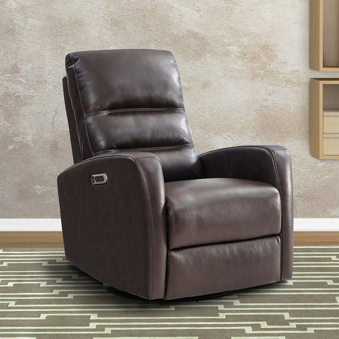 Modern Living - Ringo Power Swivel Glider Recliner in Florence Brown (Set of 2) - MRIN#812GSPH-2-FBR